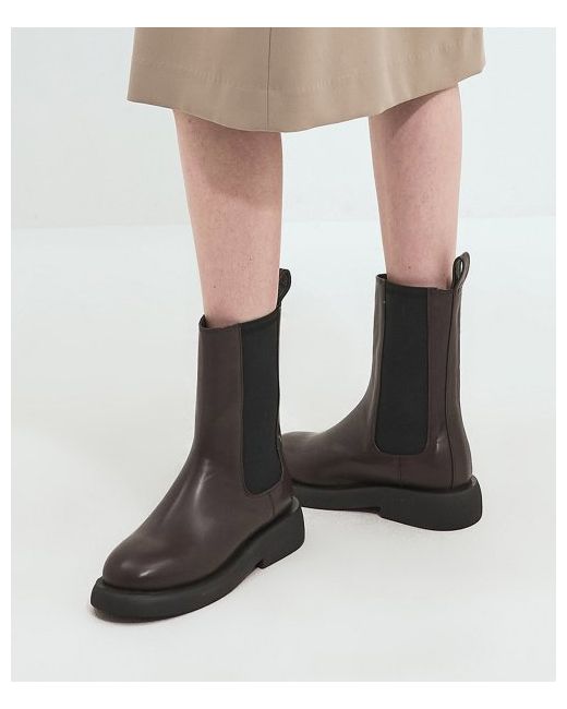 saltandchocolate Round Toe Basic Chelsea Boots 412246001 3.5cm
