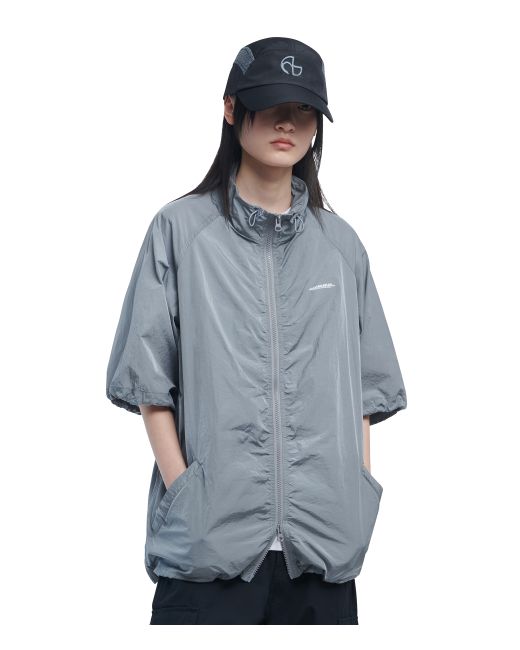 nomanual Half Sleeve Zip-Up Jacket