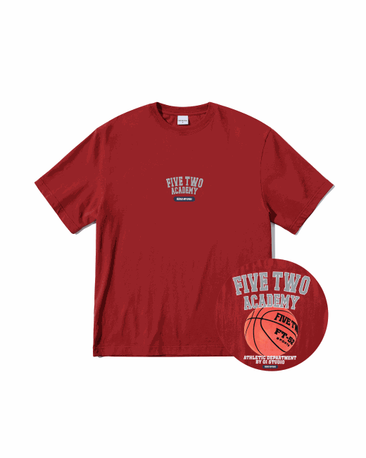 5252byoioi Fivetwo Athletic T-Shirts Burgundy
