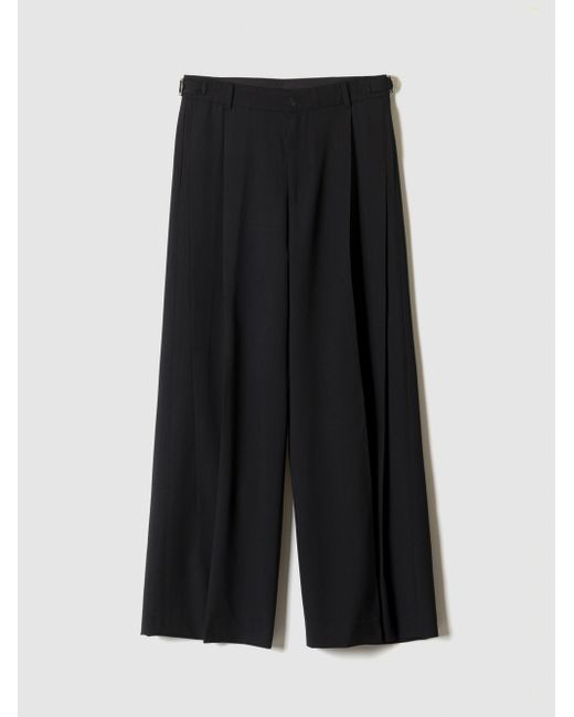 pokerface Two Pleated Wide Wool Pants