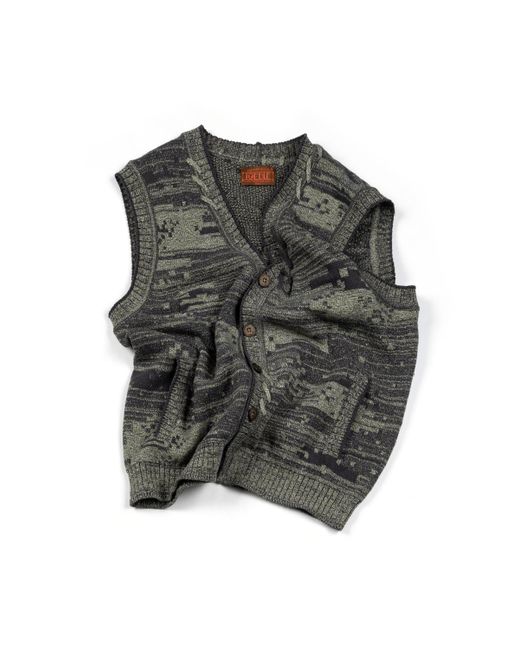 ioedle Mosaic Urban Knit Vest Cardigan