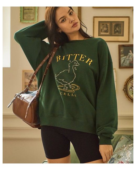 bittercells Love Duck Sweatshirt Over Fit