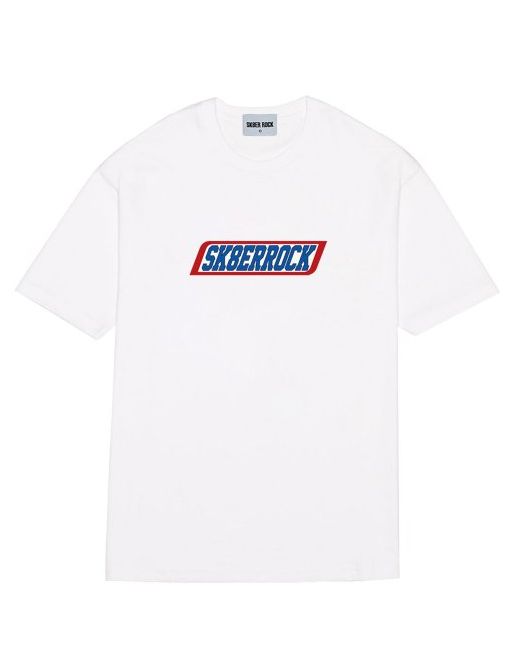 sk8errock Chocolate Bar Short Sleeve T-Shirt White