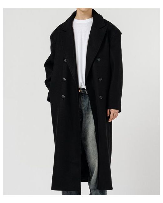 ourwave Wool Over Shoulder Maxed Coat
