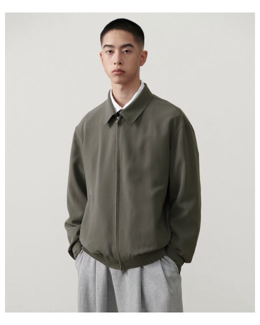 musinsastandard Linen-like minimalist blouson jacket gray