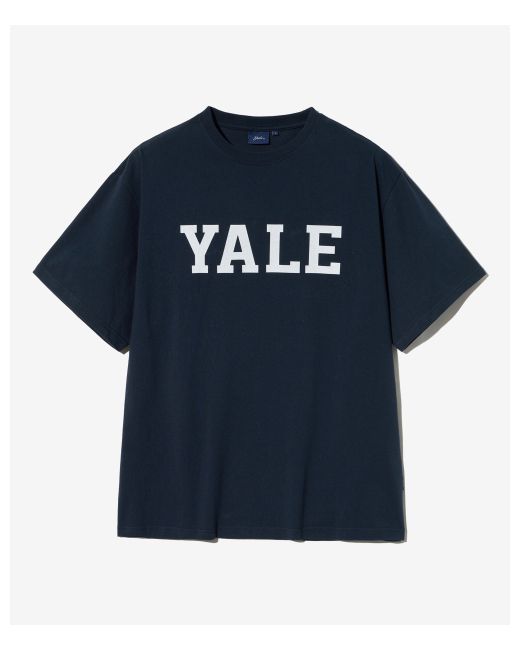 Yale Jersey Logo T-Shirt Navy