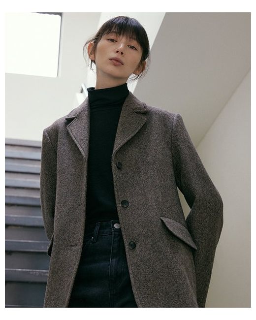 lingseoul wool blended classic jacket