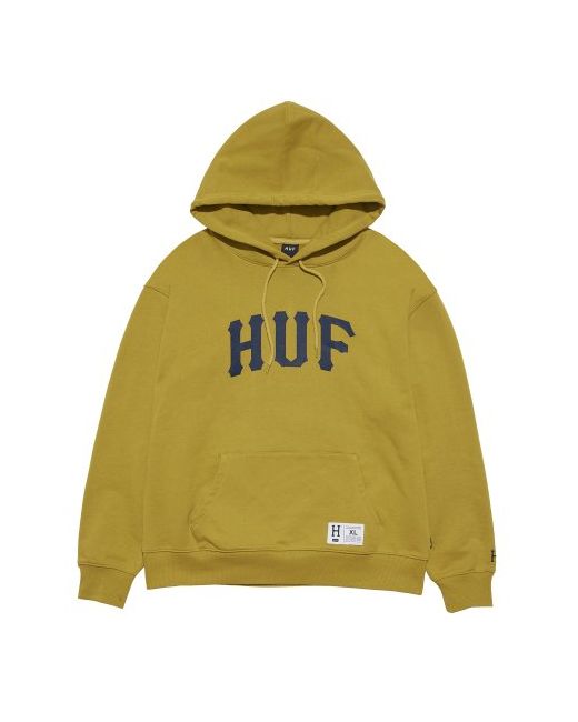 Huf Arch Logo Hoodie V2 Mustard