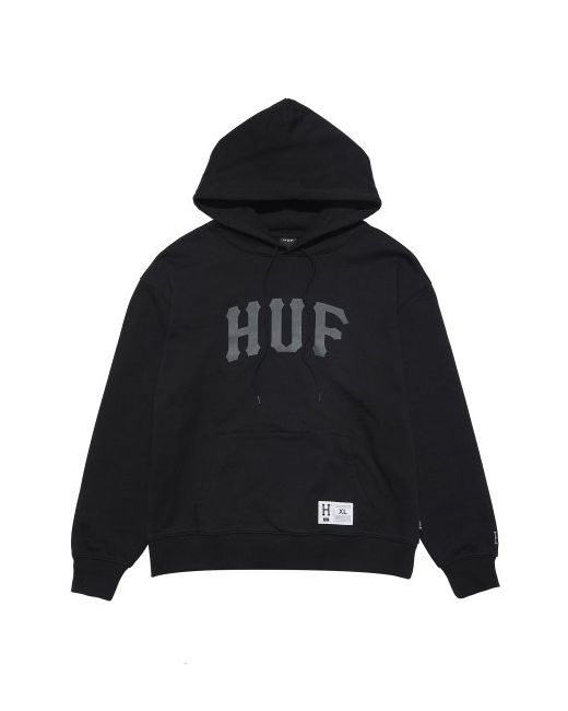 Huf Arch Logo Hoodie V2 Black/Charcoal Black