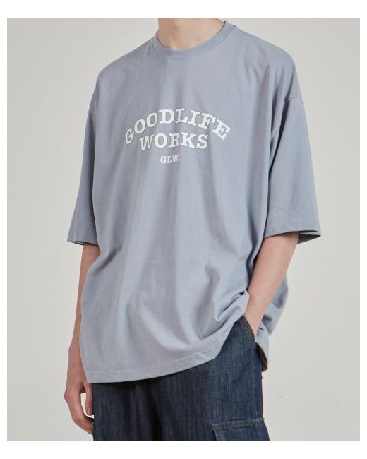 goodlifeworks Oversized Cooling Cotton Arch Logo T-Shirt Light