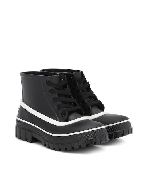 Givenchy Glaston lace-up rubber rain boots