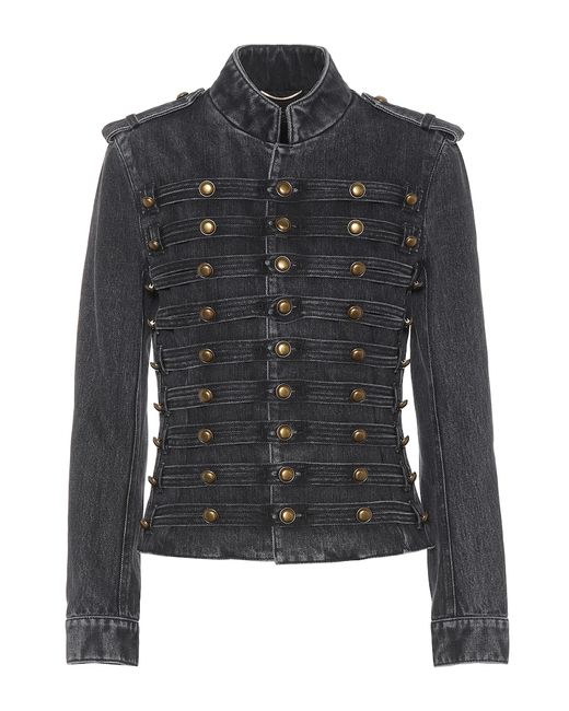 Saint Laurent Embellished denim jacket
