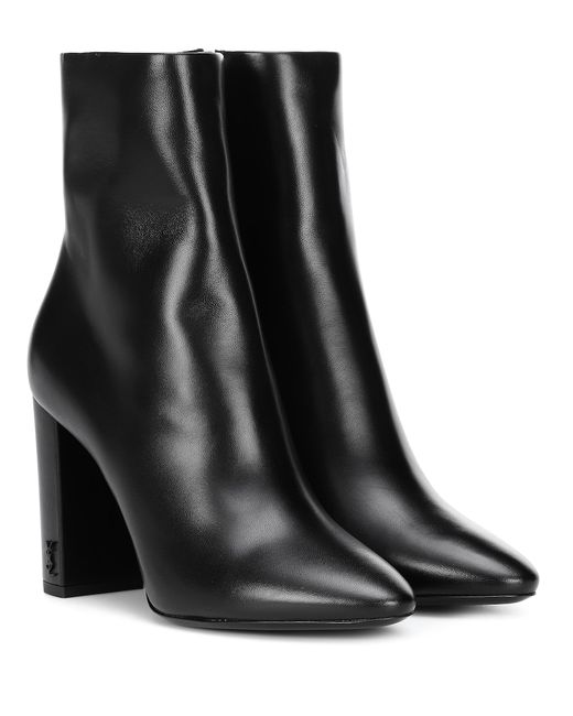 Saint Laurent Lou 95 leather ankle boots