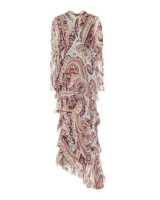 Etro Paisley silk-blend gown