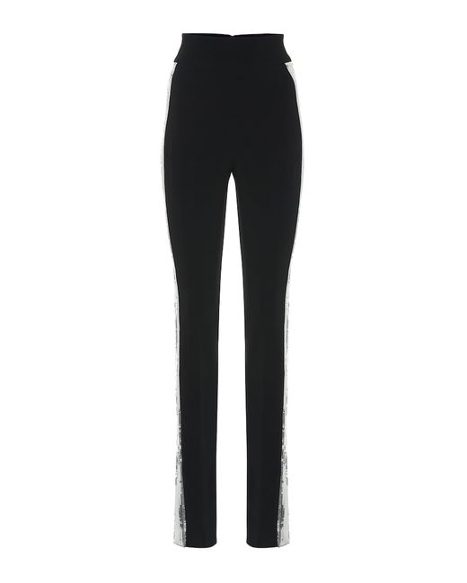 David Koma Sequined high-rise skinny pants