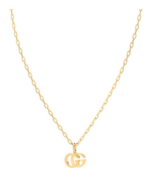 Gucci Double G 18kt and topaz necklace