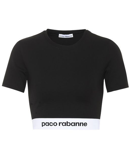 Paco Rabanne Jersey cropped top