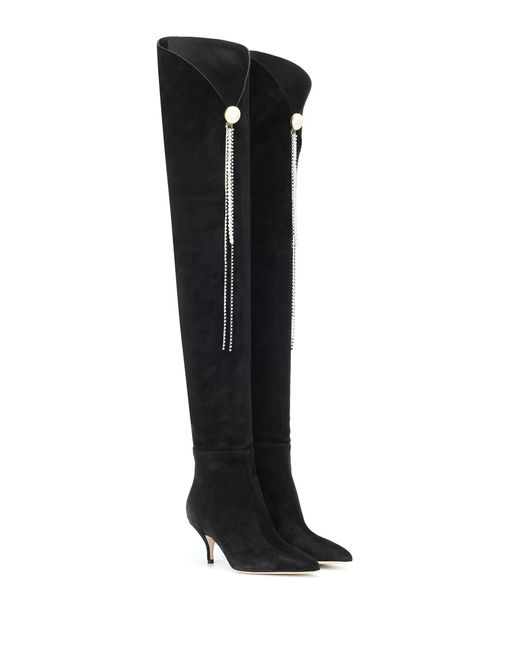Magda Butrym Portugal suede over-the-knee boots