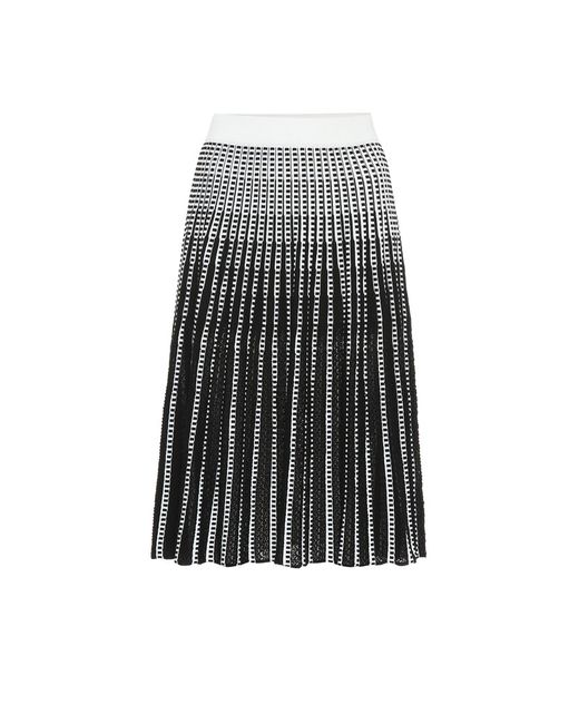 Jonathan Simkhai Striped stretch-knit midi skirt