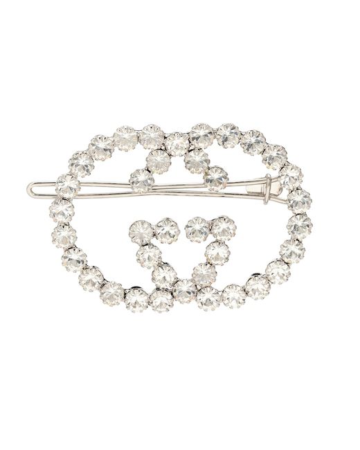 Gucci GG embellished hair clip