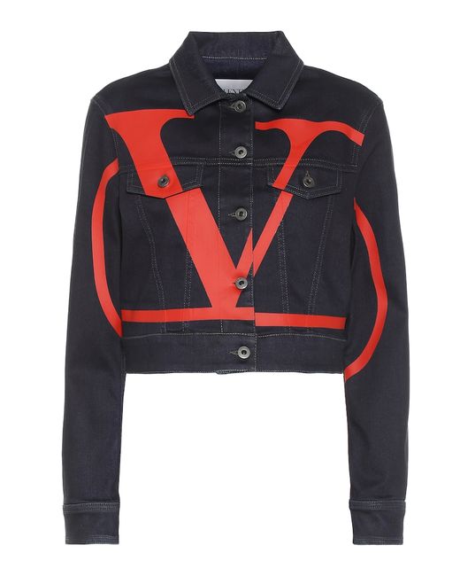Valentino Deconstructed VLOGO denim jacket
