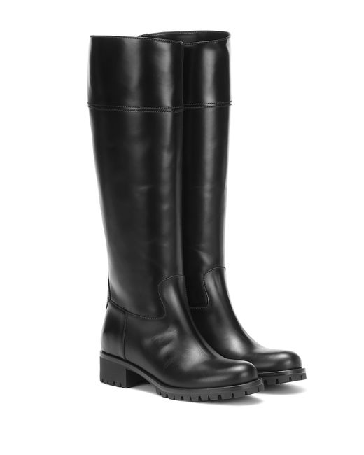 Prada Knee-high leather boots