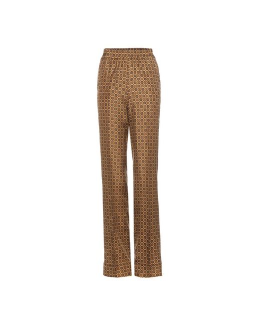 Michael Kors Collection Printed Silk Trousers