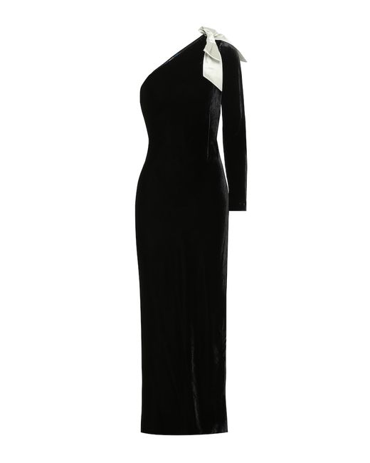 Polo Ralph Lauren Velvet one-shoulder gown
