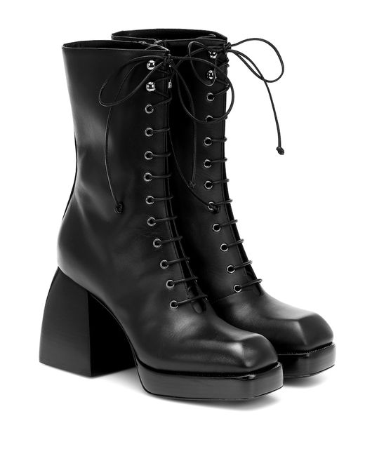 Nodaleto Bulla lace-up leather ankle boots