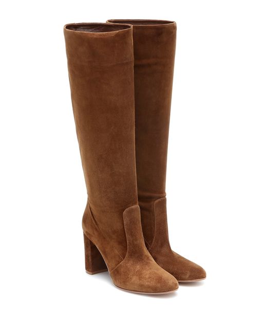 Gianvito Rossi Slouch 85 suede knee-high boots
