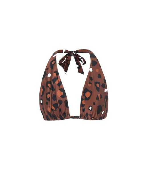The Upside Adriana leopard-print bikini top