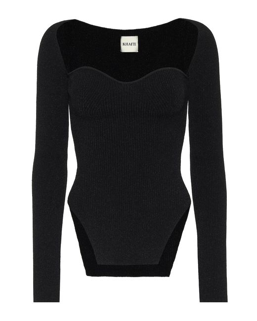 Khaite Maddy ribbed-knit top