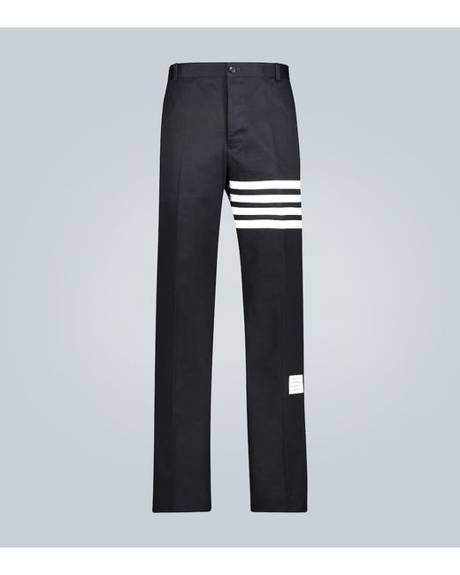 Thom Browne Unstructured 4-Bar cotton twill pants