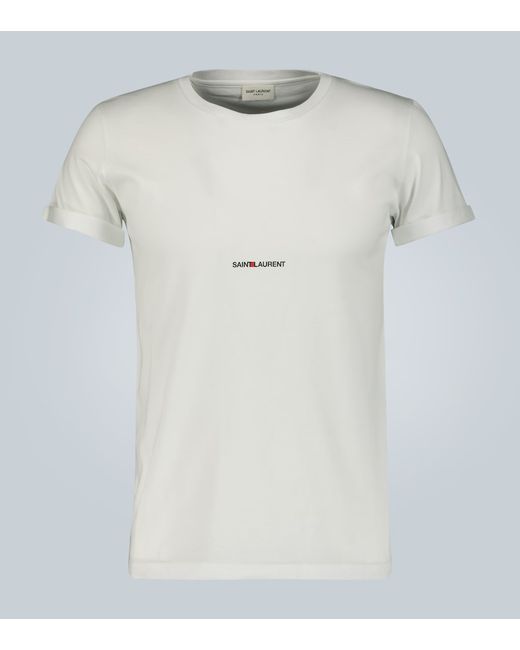 Saint Laurent Signature logo cotton T-shirt