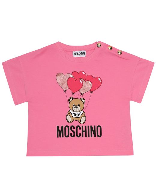 Moschino Kids Logo stretch-cotton T-shirt