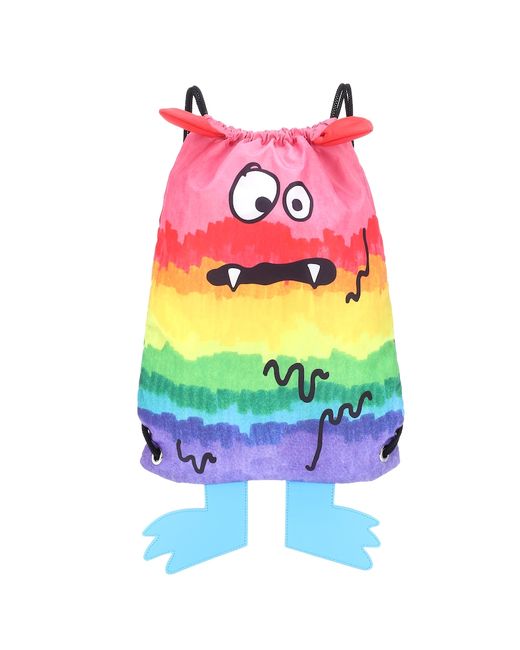 Stella McCartney Kids Rainbow Monster drawstring backpack