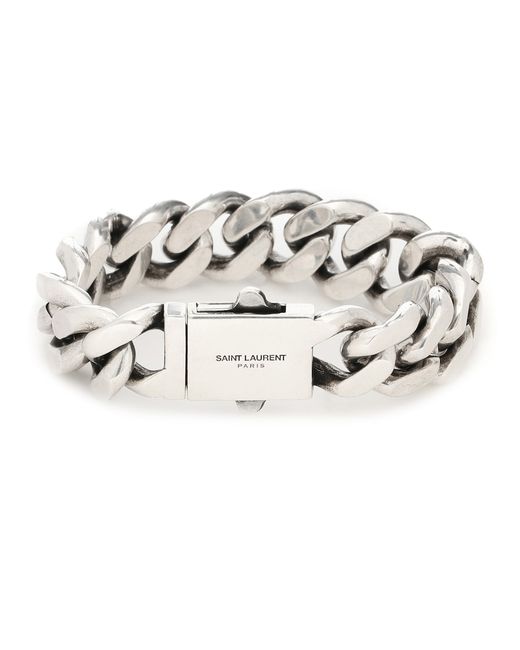 Saint Laurent Curb-chain bracelet