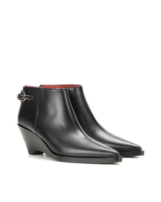 Acne Studios Carrie Leather Ankle Boots
