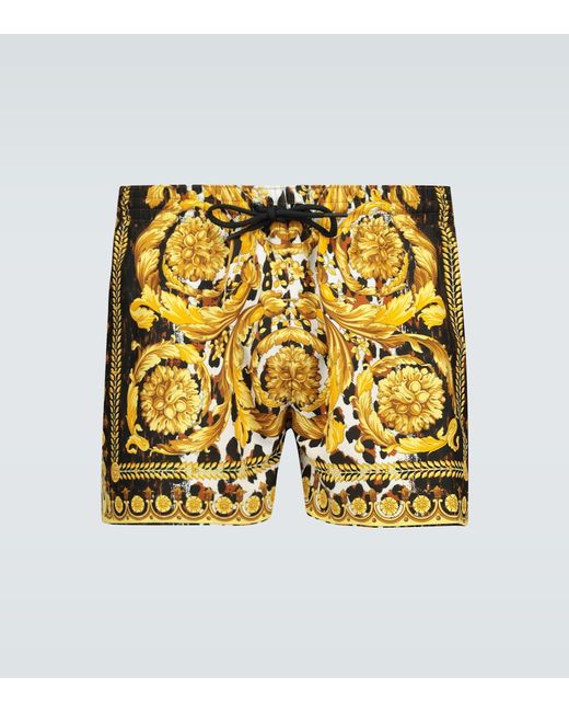 Versace Baroque printed swim shorts
