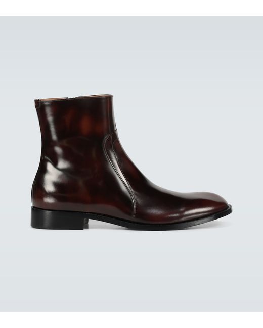 Maison Margiela Leather zipped boots