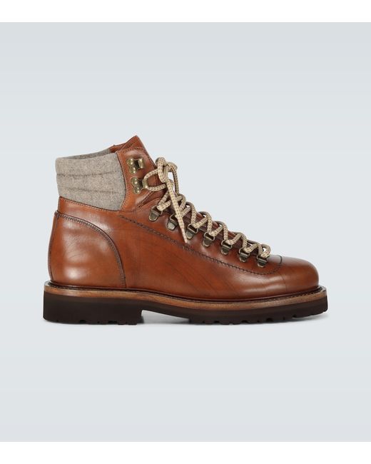 Brunello Cucinelli Leather hiking boots