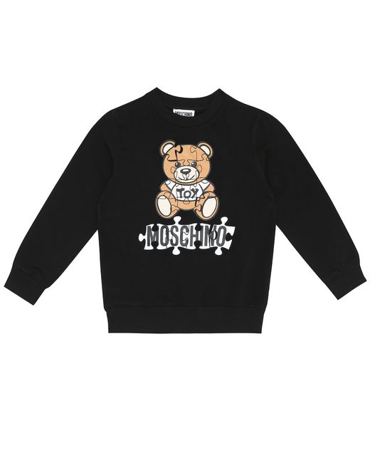 Moschino Kids Logo stretch-cotton sweatshirt