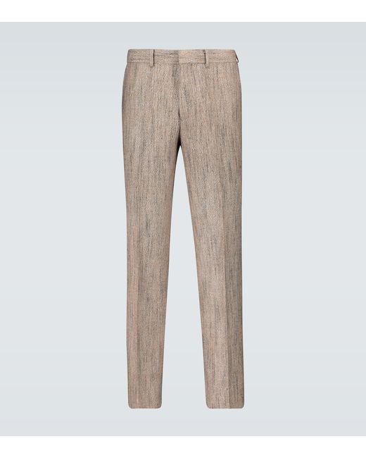 Auralee Wool-blend pleated pants