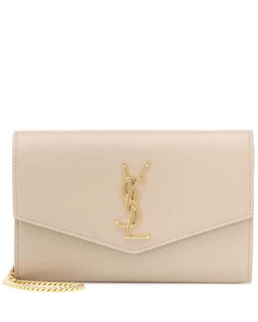 Saint Laurent Uptown Small leather clutch
