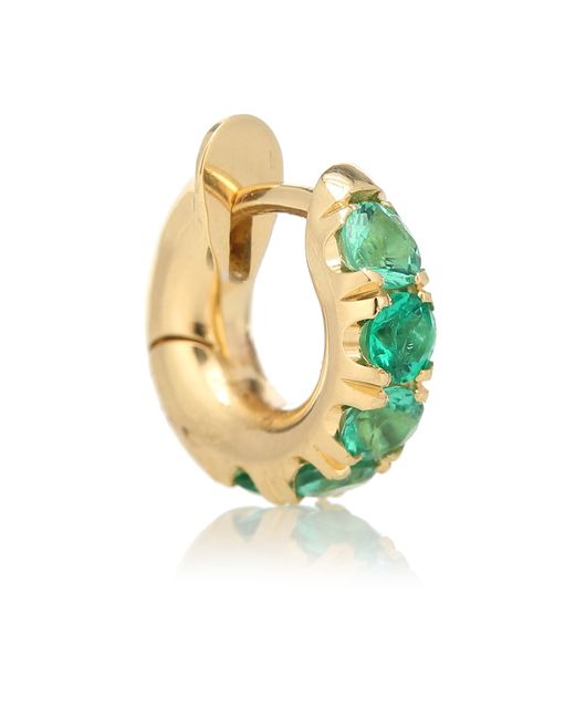 Spinelli Kilcollin Mini Macro Hoop 18kt and emerald single earring