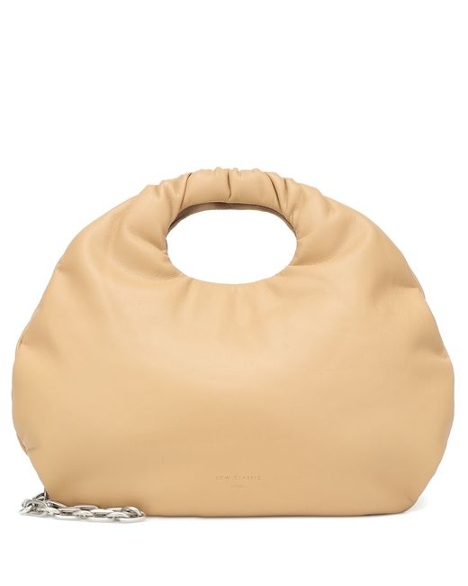 Low Classic Egg faux leather shoulder bag