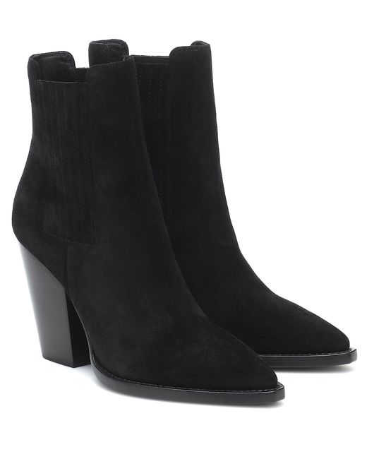 Saint Laurent Theo 95 suede ankle boots