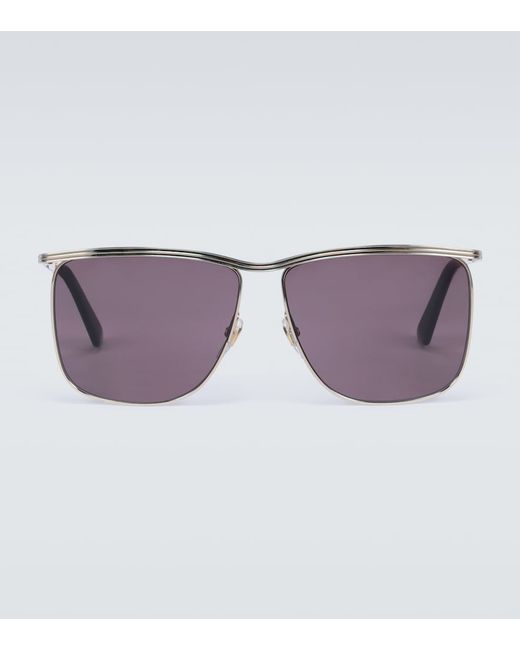 Gucci Square-frame metal sunglasses