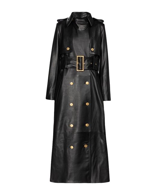Khaite Ren leather trench coat