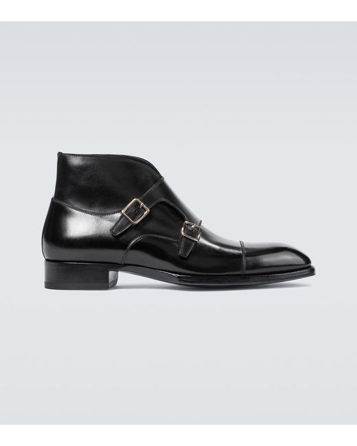 Tom Ford Sutherland double monk strap shoes